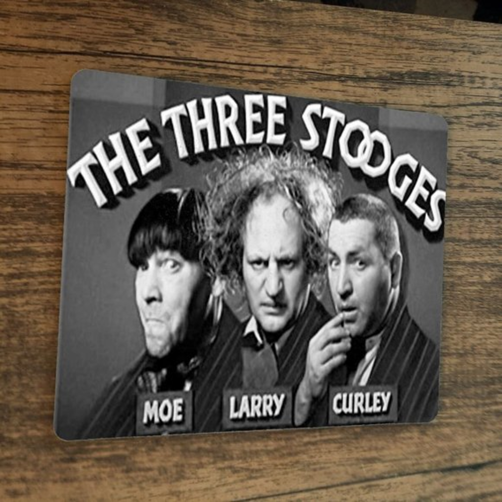 3 Stooges Larry Curley Moe Mouse Pad